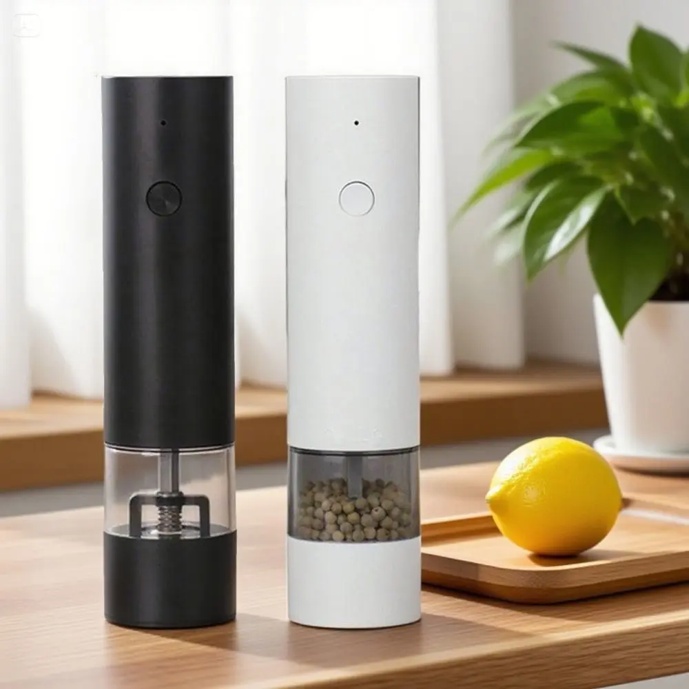 Adjustable Electric Spices Grinder Ceramic Core One Click Start Grinding Bottle Large Capacity One Hand Operation