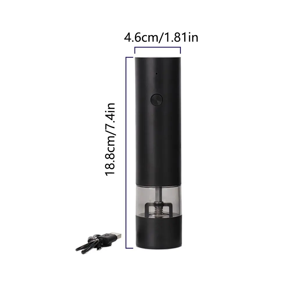 Adjustable Electric Spices Grinder Ceramic Core One Click Start Grinding Bottle Large Capacity One Hand Operation