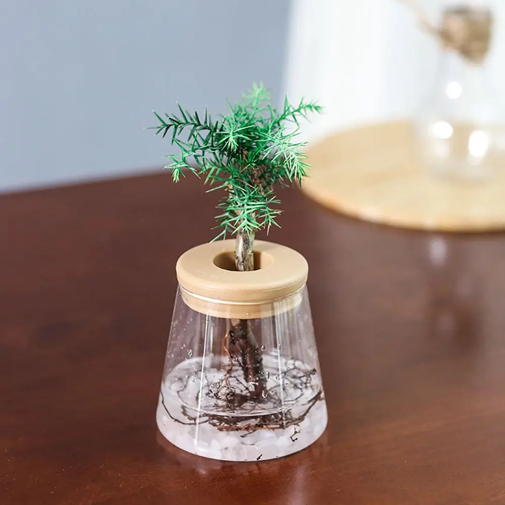 Aquatic Plant Transparent for Indoor/Outdoor Imitation Glass Flower Planter Garden Supplies Home Decor Hydroponic Flowerpot