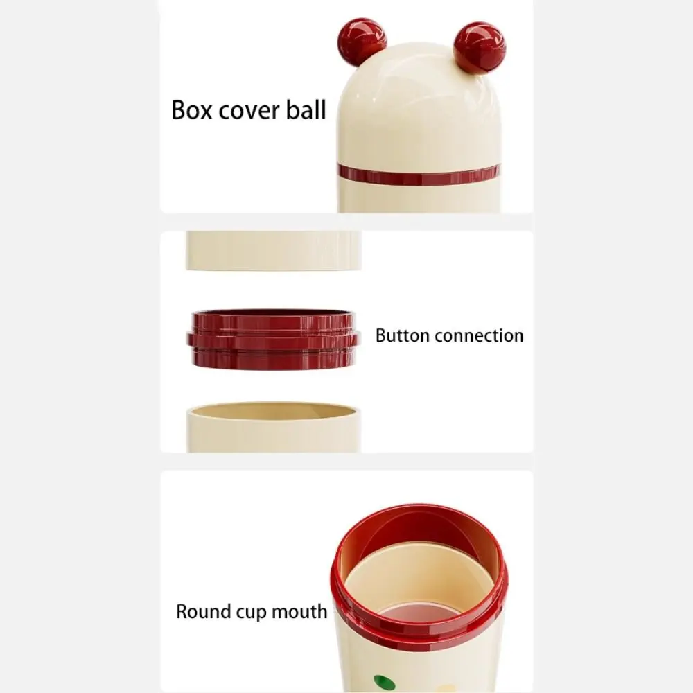 Cute Travel Toothbrush Case Dopamine Separable Portable Toothbrush Cup Cat Pattern Household Toothbrush Storage Box Camping