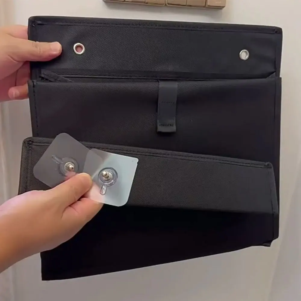 Large Pockets Wall Mounted Storage Bag Fabric Large Capacity Wall Hanging Pocket Portable Space Saving Over Door Shoe Organizer