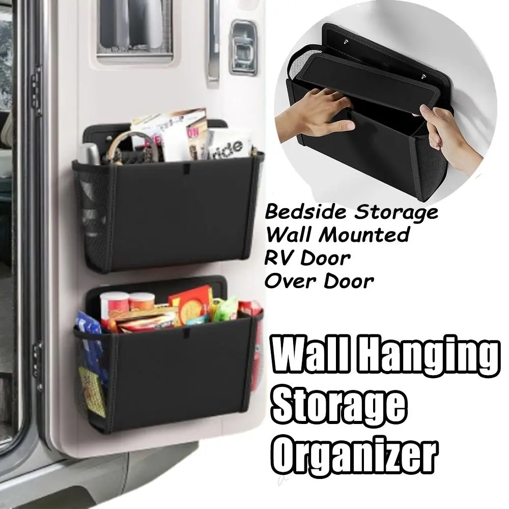 Large Pockets Wall Mounted Storage Bag Fabric Large Capacity Wall Hanging Pocket Portable Space Saving Over Door Shoe Organizer