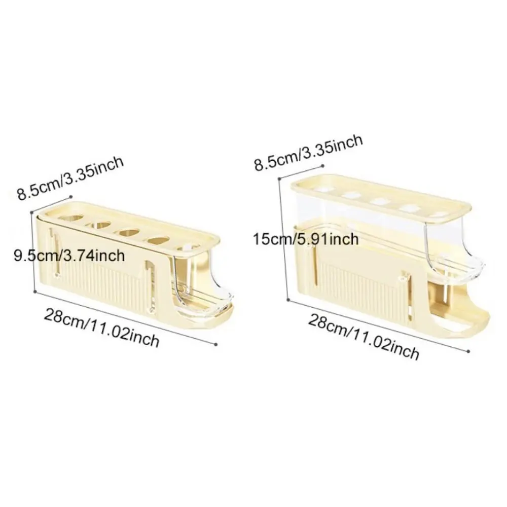 Organizer Removable Automatic Rolling Egg Tray Holds 17 Eggs Slide Rolling Eggs Storage Tray Stacking Egg Holder Dining Table
