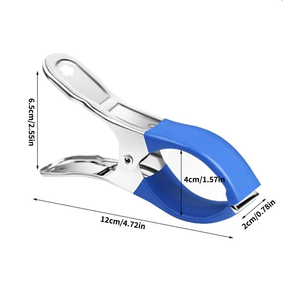 12Pcs Windproof Pool Cover Clips Stainless Steel Hanger with Plastic Handles Quilt Clip Fasteners Heavy Duty Clothes Pins