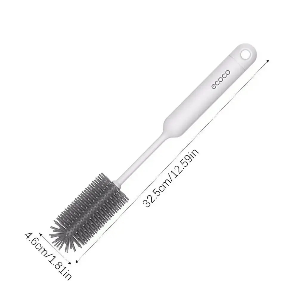 Reusable Long Handle Cup Cleaning Brush Silicone 3 in1 Baby Bottle Brush Detachable 360 Degree Cleaning Cup Brush Kitchen