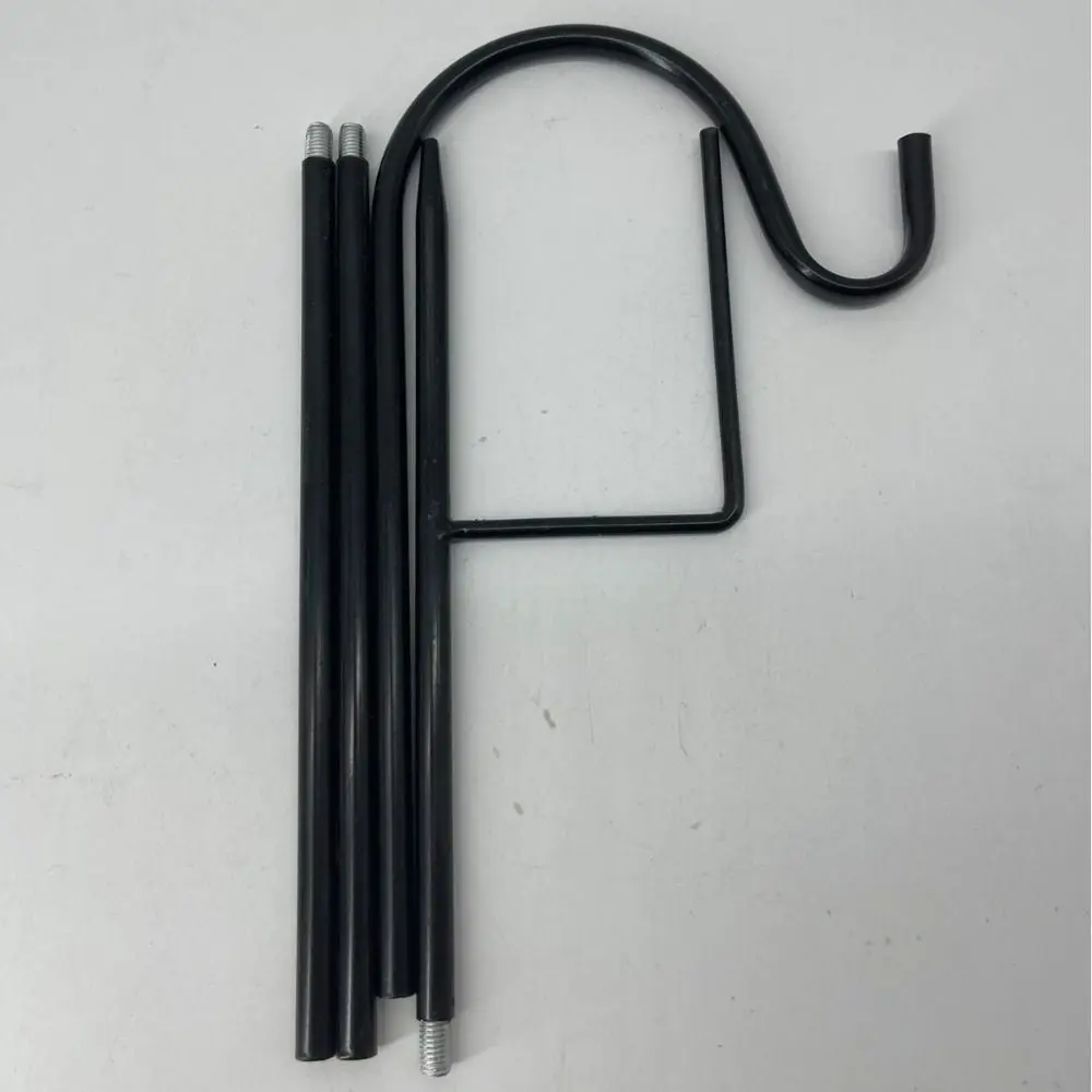 Garden Utensils Metal Shepherd Hook Detachable Multi-purpose Ground Insertion Rod Rust Proof Iron Bracket Scene Layout