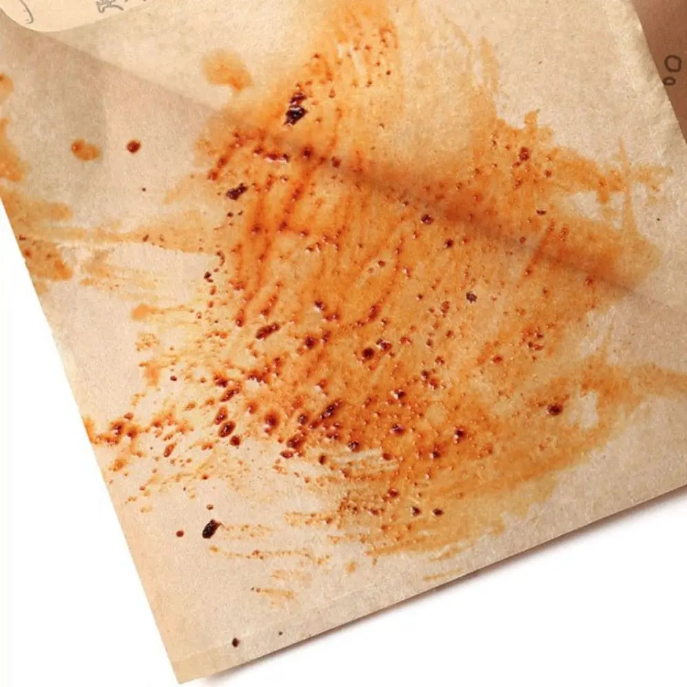 50pcs Disposable Greaseproof Paper Sandwich Bags Water-proof Anti-stick Food Packaging Bag Oil-proof Printing