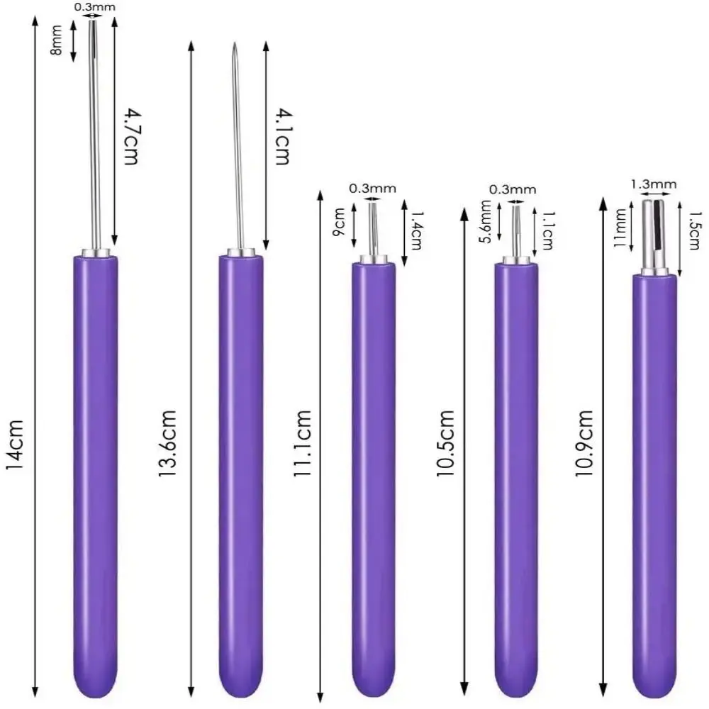 12PCS Quilling Slotted Pen Paper Quilling Tools Multi Size Paper Curling Quilling Needle Kit Paper Craft Paper Quilling Pen