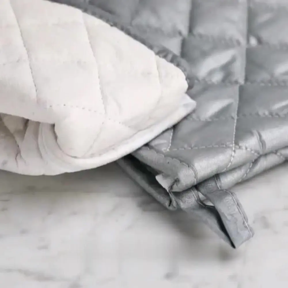 Heat Resistant Long Cotton Oven Mitts Anti-scald Insulated Extra Long Baking Gloves Thickened Cotton Lining