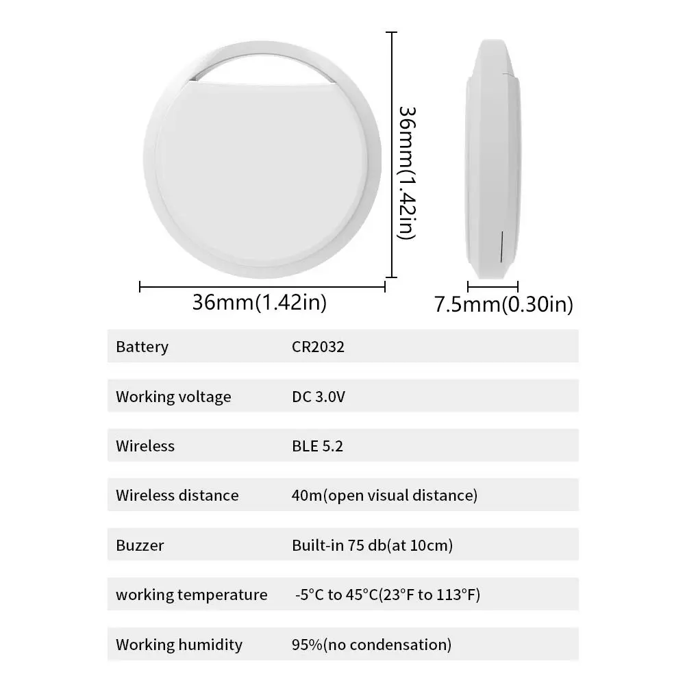 Portable Mini Bluetooth GPS Tracker Sound Alert GPS Positioner Global Tracking Device Safety Anti Loss Device Child Finder