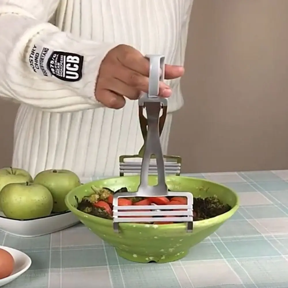 Stainless Steel Dish Clip Anti-slip Silicone Strip Stable Anti-Scalding Bowl Lifter Ergonomic Handle Bowl Tong Steaming Rack