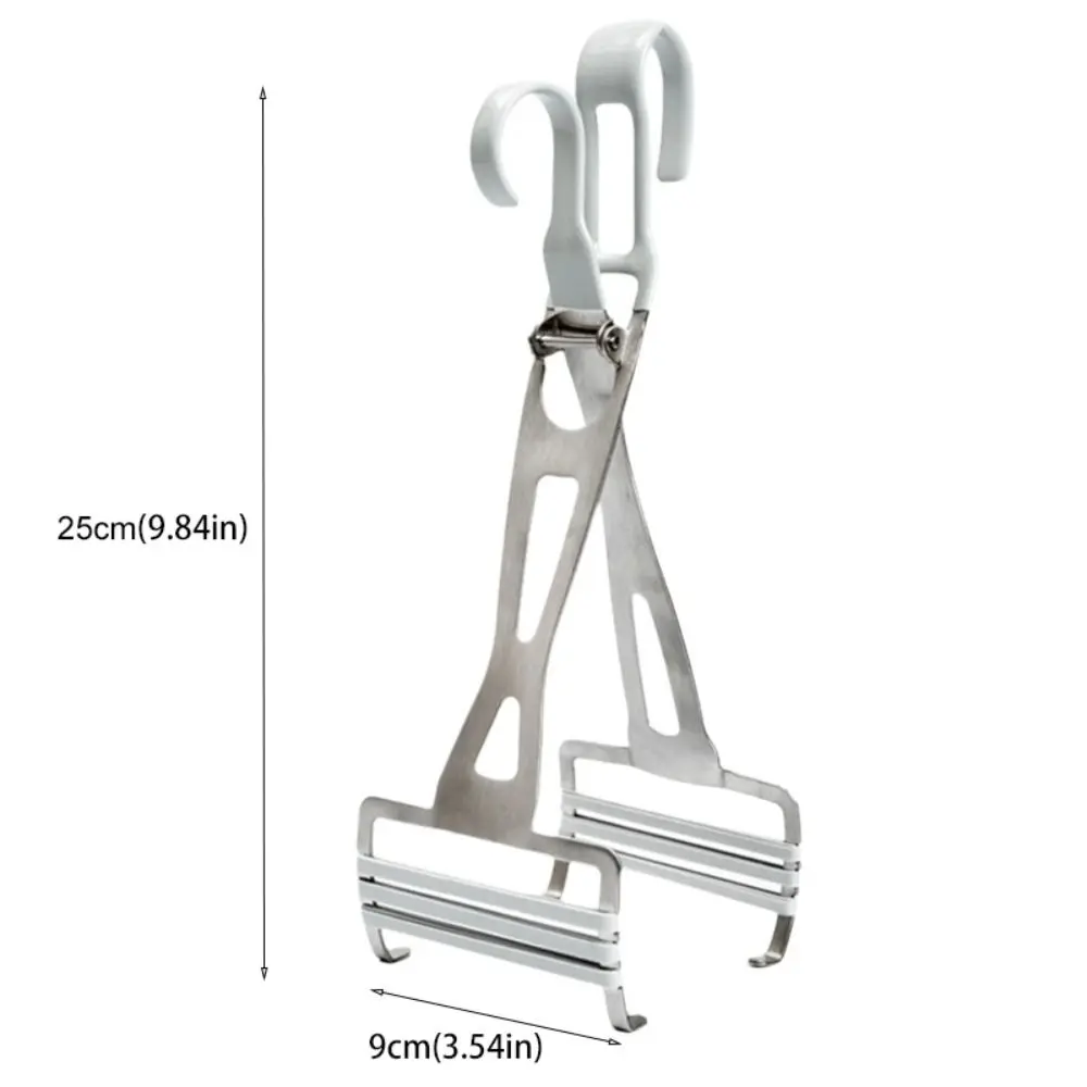 Stainless Steel Dish Clip Anti-slip Silicone Strip Stable Anti-Scalding Bowl Lifter Ergonomic Handle Bowl Tong Steaming Rack