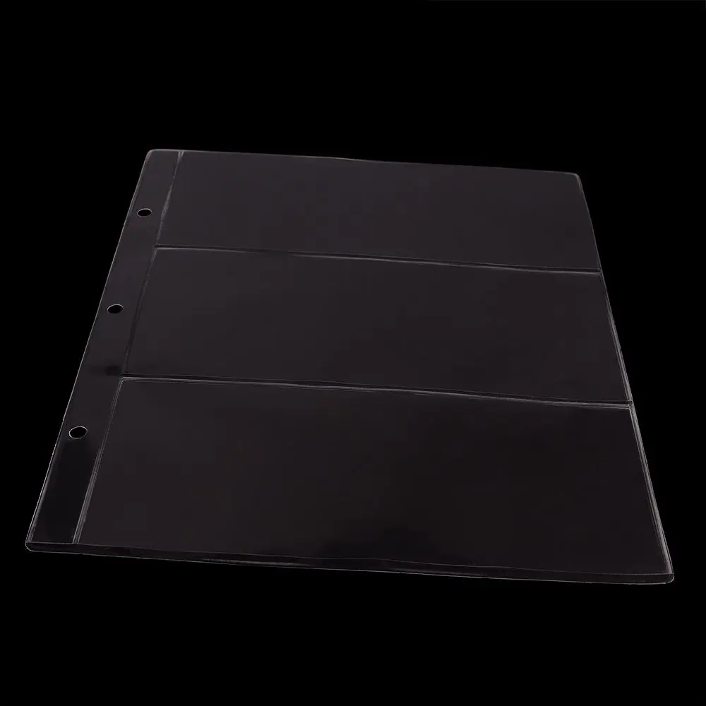 Money Storage Album Accessory Collection Supplies 3 holes leaflet  Paper Money Album Currency Banknote Collecting Album leaflet