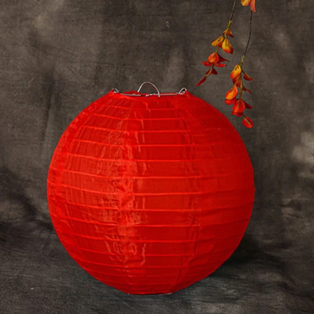 Waterproof Round Lantern Hanging Decoration Lampshade Hanging Lantern Ball DIY Lamp Antique Multicolor Chinese Lanterns Outdoors