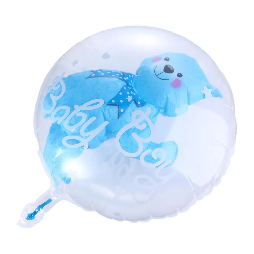Decoration 24inch Foil Baby Boy Girl Blue Pink Transparent Party Supplies Balloons Bear Globos