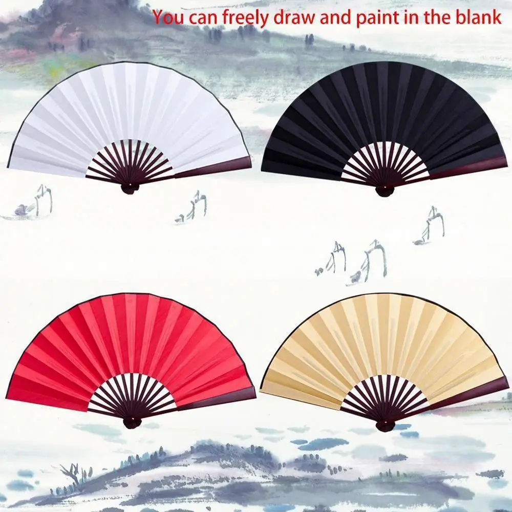 Drawing Calligraphy DIY for Painting Wedding Decoration Folding Fan Hand Folding Fan Home Party