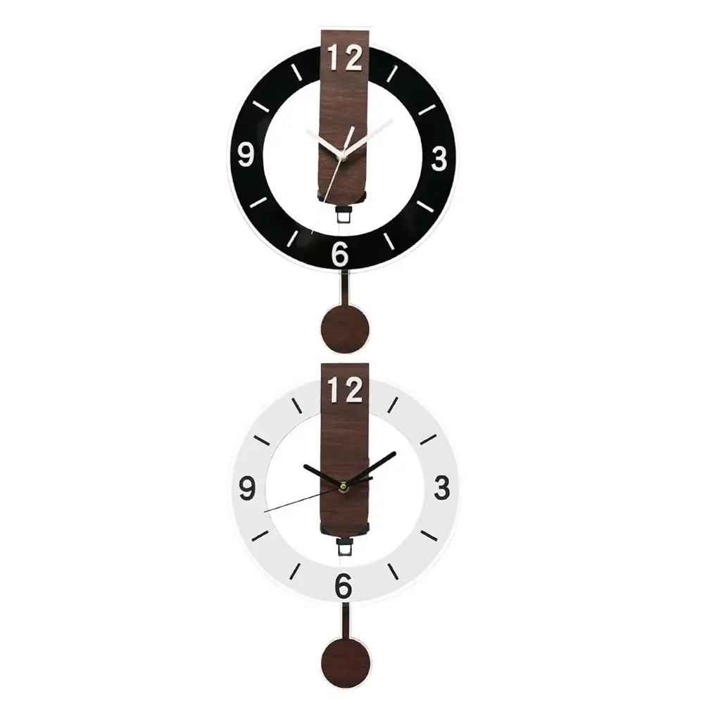 Creative Minimalist Hanging Clock Acrylic Silent Digital Wall Clock Vintage Scale Clock School