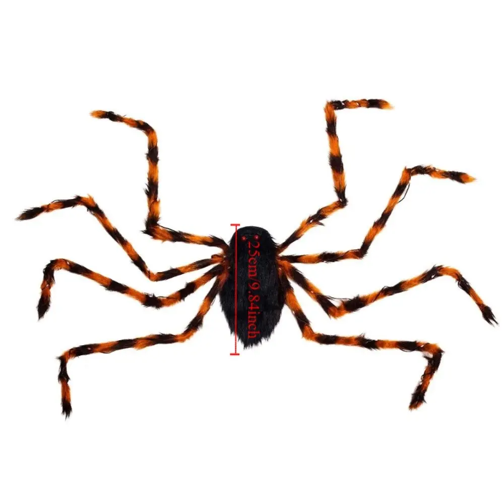 LED Halloween Spider Backpack Stuffed Animal Dress Up Big Spider Decoration Decoration DIY Plush Spider Bag Adult Accessories