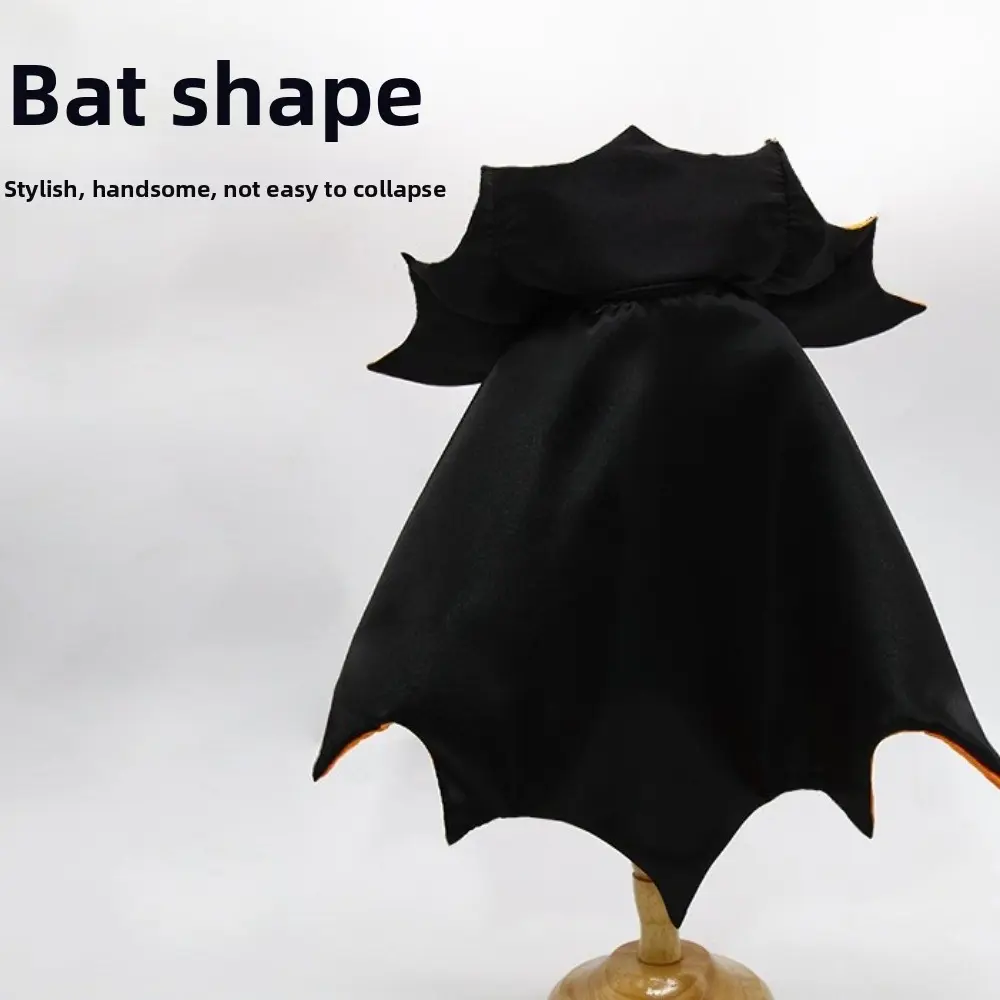 Cool Bat Transformation Halloween Pet Costume Stand-collar Comfortable Small Dog Knight Cape Easy To Wear Bow Kitten Dress Party