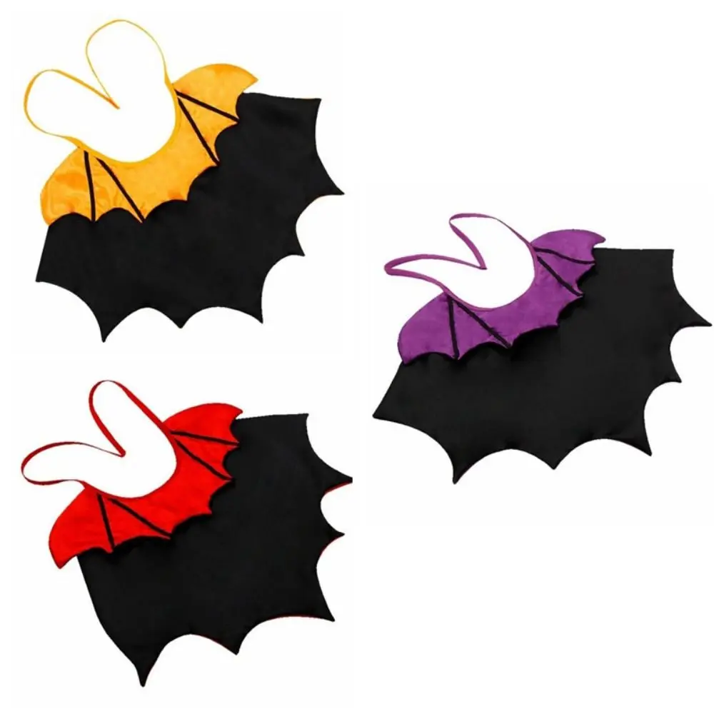 Cool Bat Transformation Halloween Pet Costume Stand-collar Comfortable Small Dog Knight Cape Easy To Wear Bow Kitten Dress Party