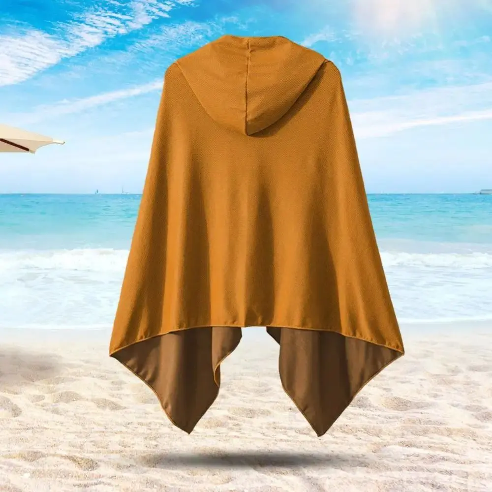 Creative Sun Poncho Quick Drying Breathable Bath Towel UV Protection Sweat Absorbent Sports Cooling Cape Mountaineering