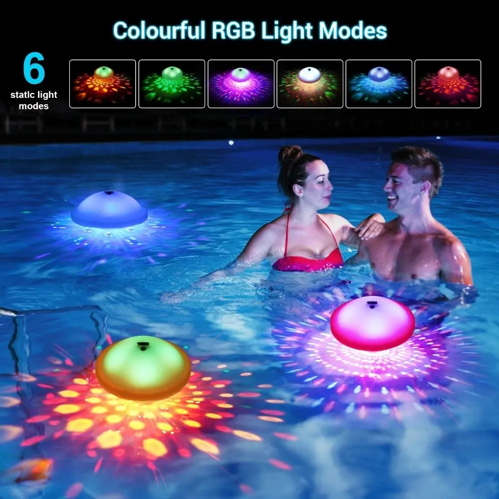 Fountain Light Multi Color Led Floating Lights 7 Color Changing Swimming Pool Lamp Waterproof Water Drift Lamp Wedding Party