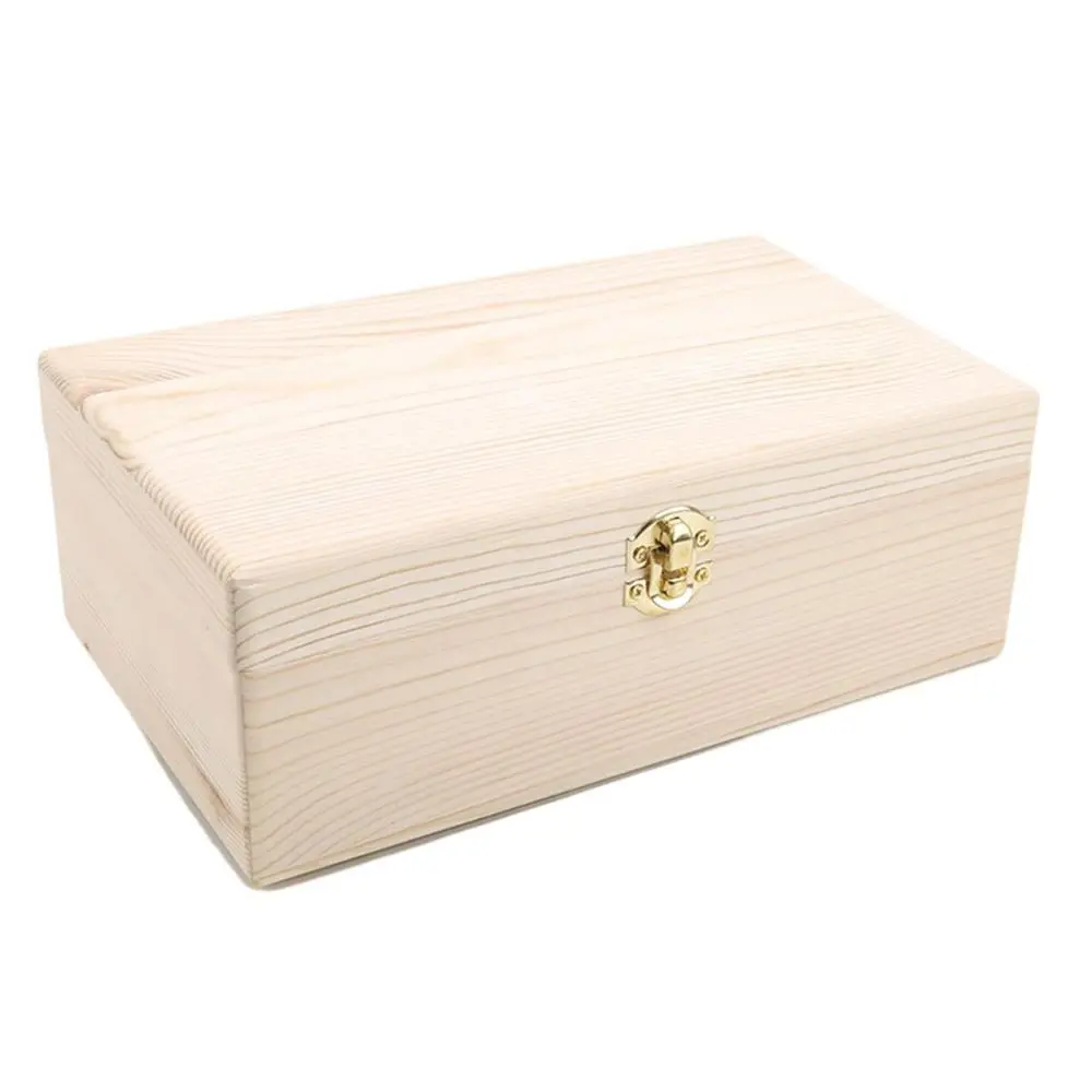 Small Retro Antique Necklace Gift Pearl Bracelet Storage Jewelry Case Box Wooden Box