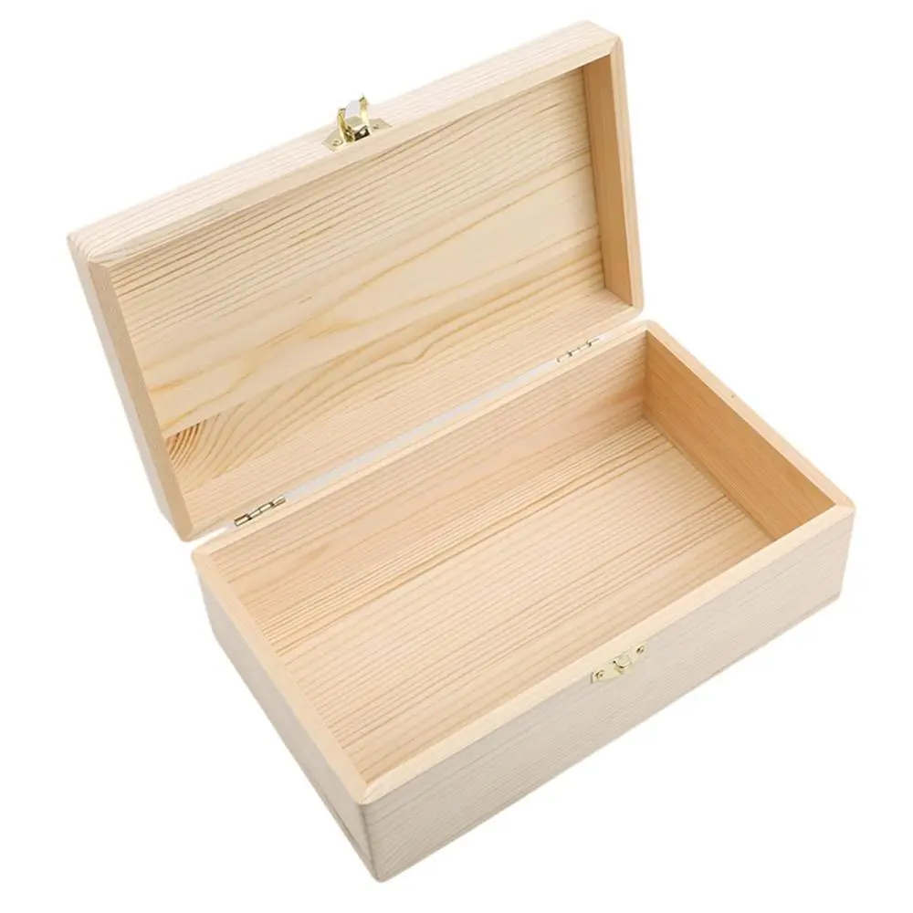 Small Retro Antique Necklace Gift Pearl Bracelet Storage Jewelry Case Box Wooden Box