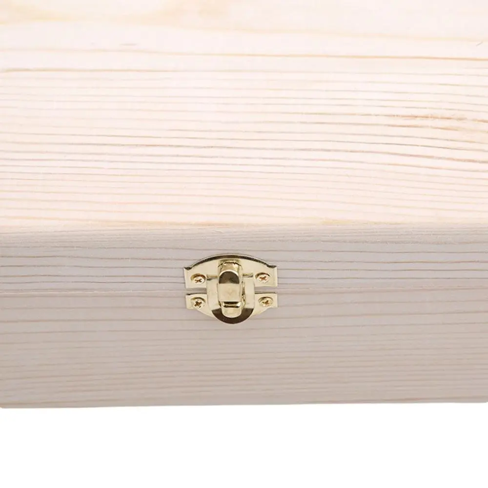 Small Retro Antique Necklace Gift Pearl Bracelet Storage Jewelry Case Box Wooden Box