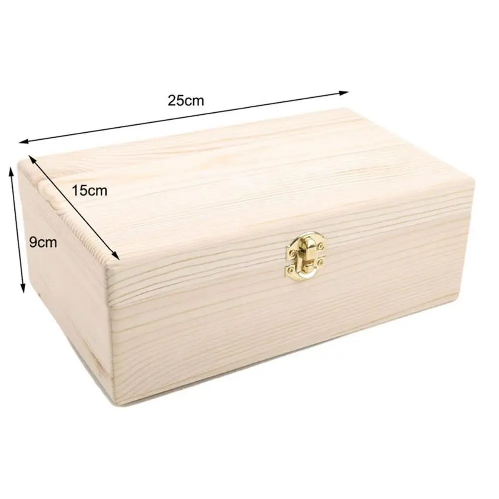 Small Retro Antique Necklace Gift Pearl Bracelet Storage Jewelry Case Box Wooden Box