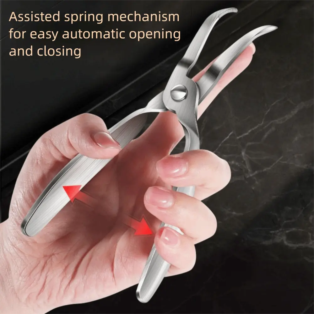 304 Stainless Steel Chicken Claw Deboning Forcep Professional Effortless Chicken Feet Boneless Pliers Handheld Curved Tip