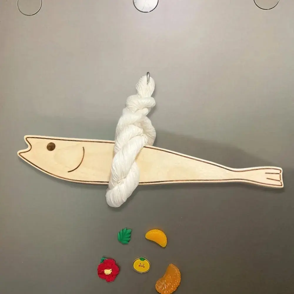 Ultra-thin Fish Car Ornament Cute Wall-mounting Nautical Pendant Ornament Lightweight Space-Saving Fish Wall Hanging Decor