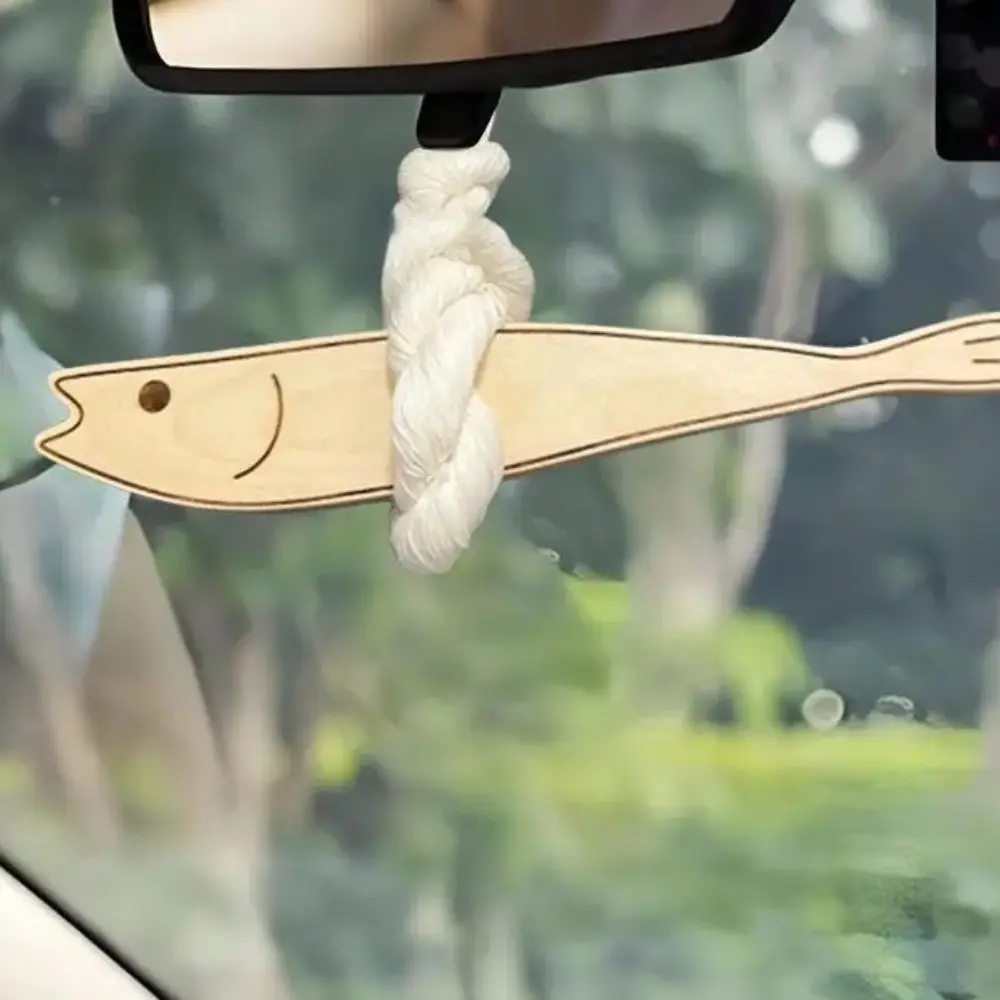 Ultra-thin Fish Car Ornament Cute Wall-mounting Nautical Pendant Ornament Lightweight Space-Saving Fish Wall Hanging Decor