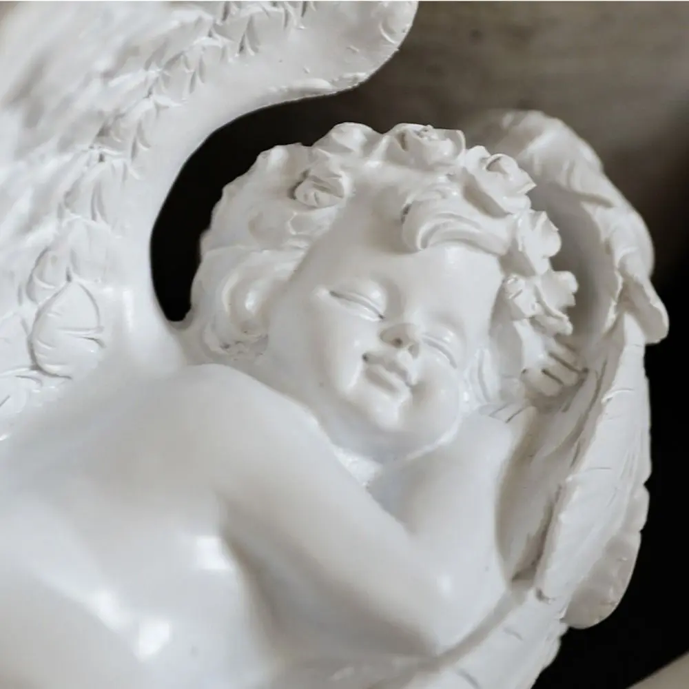 Home Decoration Peaceful Prayer Unique Pray Little Angel Garden Sculpture Resin Crafts Winged Angel Statue Desktop Ornaments