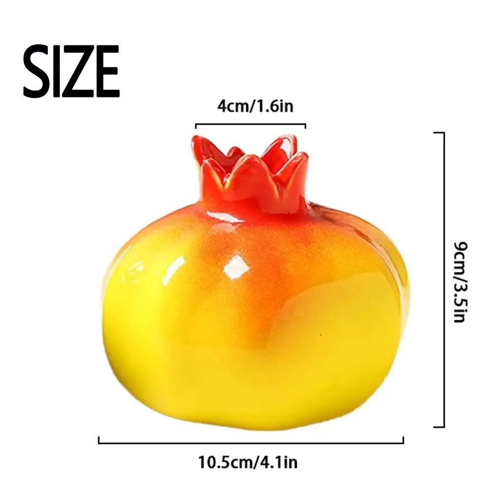 Creative Flowers Vase No Holes Pomegranate Shaped Hydroponics Plant Pot Durable Handmade Home Ornaments Art Craft