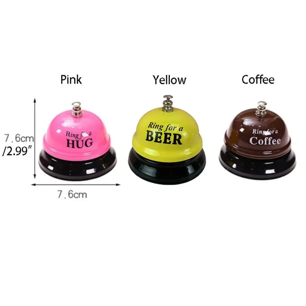 Creative Ringbell Desk Call Bell Iron Craft Novelty Metal Service Bell Cute Dinner Reminder Bell Meal Bell Reminder
