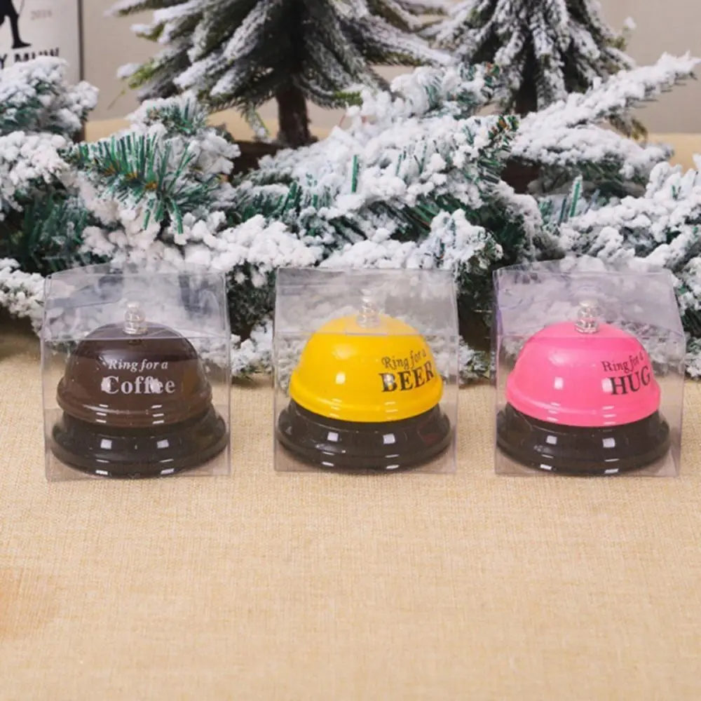 Creative Ringbell Desk Call Bell Iron Craft Novelty Metal Service Bell Cute Dinner Reminder Bell Meal Bell Reminder