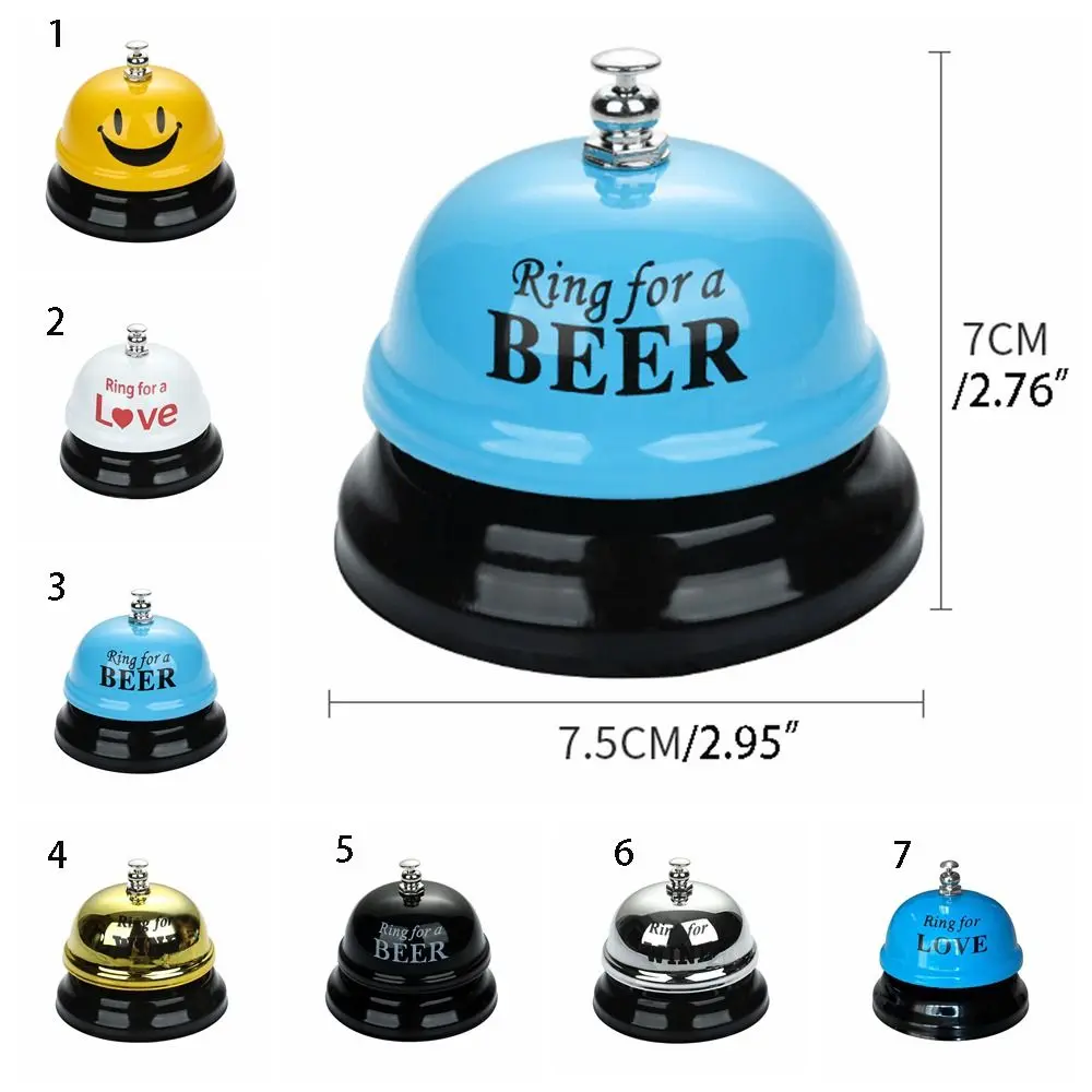 Practical Stable Base Desk Call Bell Alloy Craft Funny Restaurant Timer Novelty Metal Service Bell Beer