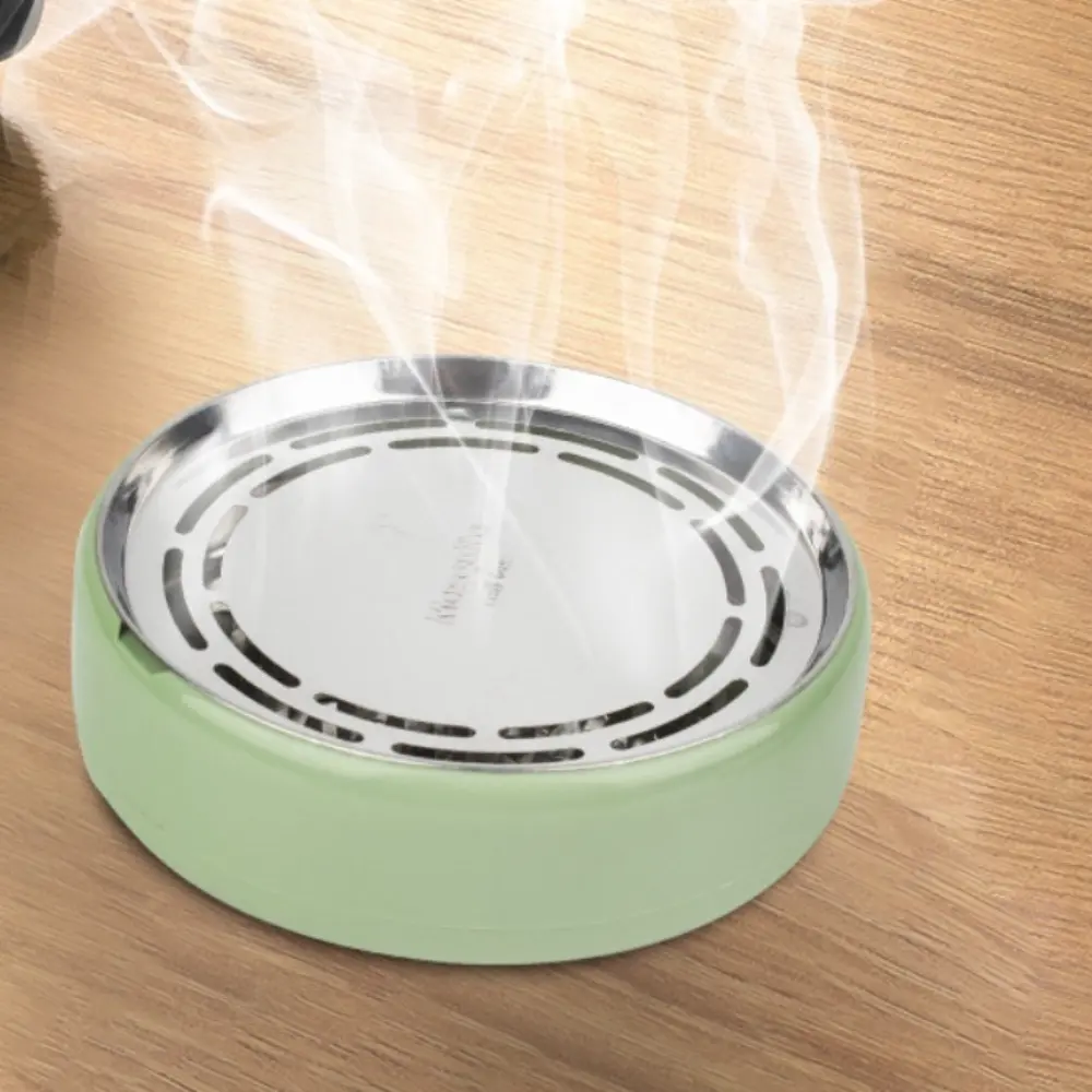 Anti-Mosquito Mosquito Coil Holder Heat-Resistant Stable Base Mosquito Coil Bracket with Tray Sandalwood Incense Burner