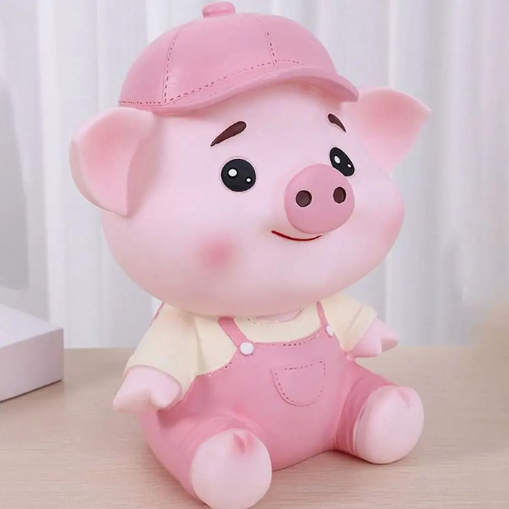 Creative Large Capacity Pig Savings Can Cartoon Anti-fall Animal Piggy Bank Cute Cartoon Piggy Bank Indoor