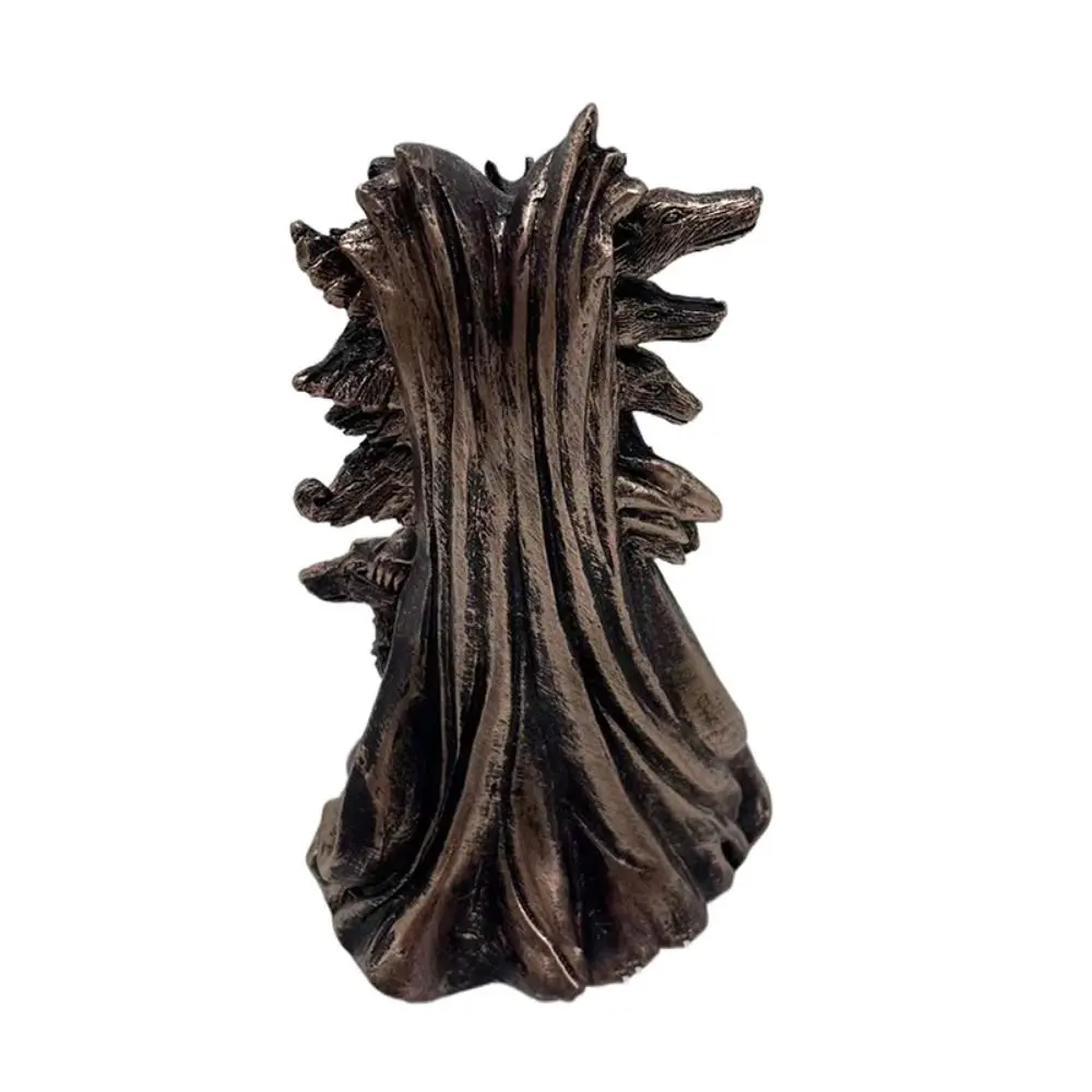Delicate Modern Art Greek Goddess Statue Unique 3D Witch Hound Sculpture Mysterious Resin Ornaments Home