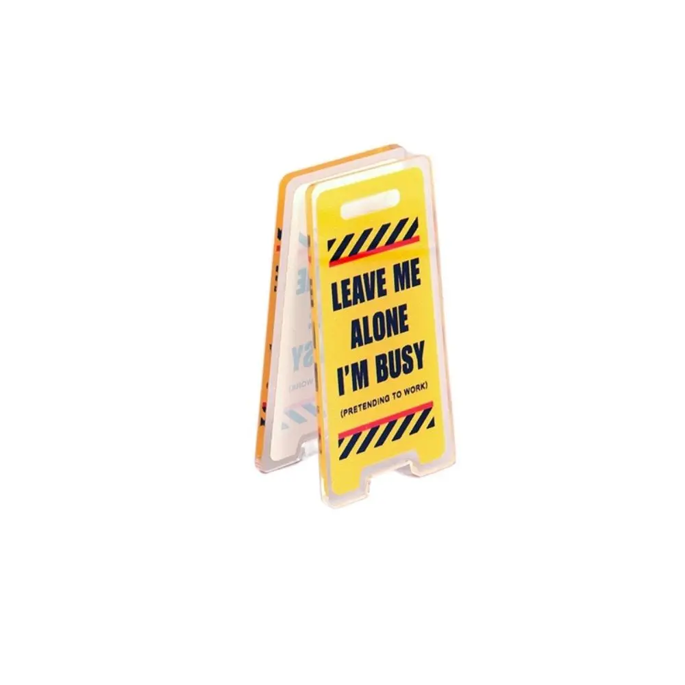 10 PCS Leave Me Alone Acrylic Desk Sign Room Accessories Leader Desk Decor Sign Manager I'm Busy Desk Accessories Unisex Gift
