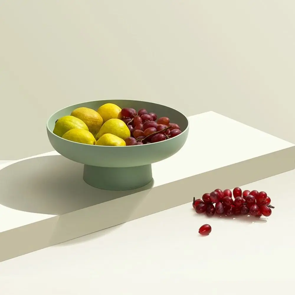 Nordic Removable Fruit Storag Plate With Drainer Hole Fall-resistant Snack Rack Large-capacity Vegetable Food Tray Kitchen