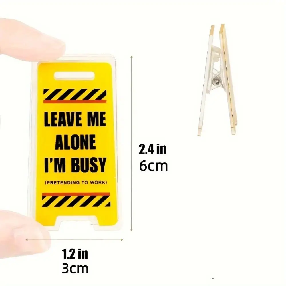 10 PCS Leave Me Alone Acrylic Desk Sign Room Accessories Leader Desk Decor Sign Manager I'm Busy Desk Accessories Unisex Gift