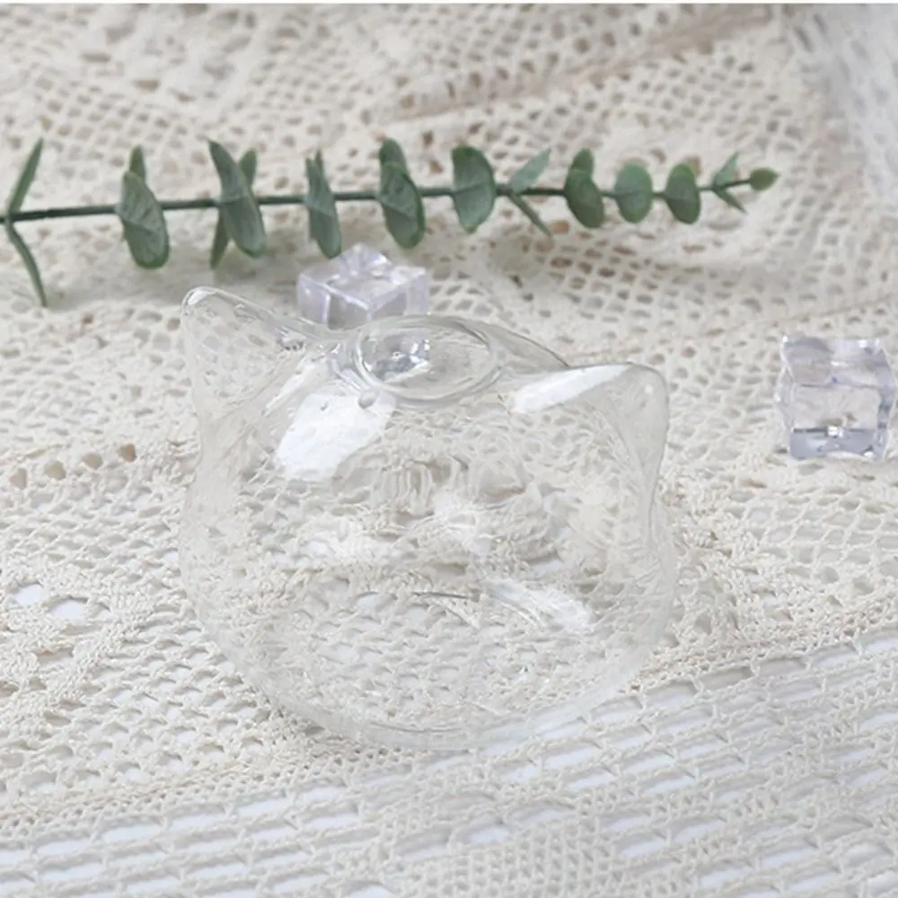 Plant Flower Vase Not Easy to Break Hydroponic Vase Cat Shaped Glass Cat Glass Vase Transparent No Easy Fade Yard