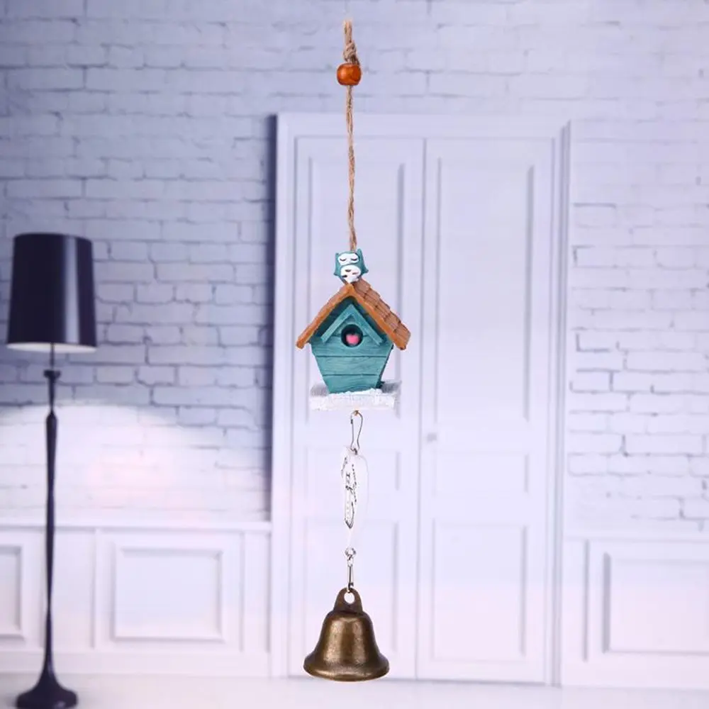 Resin DIY Landscape Decor Pastoral Style Home Garden Baby Gift Hanging Decoration Wind Chimes