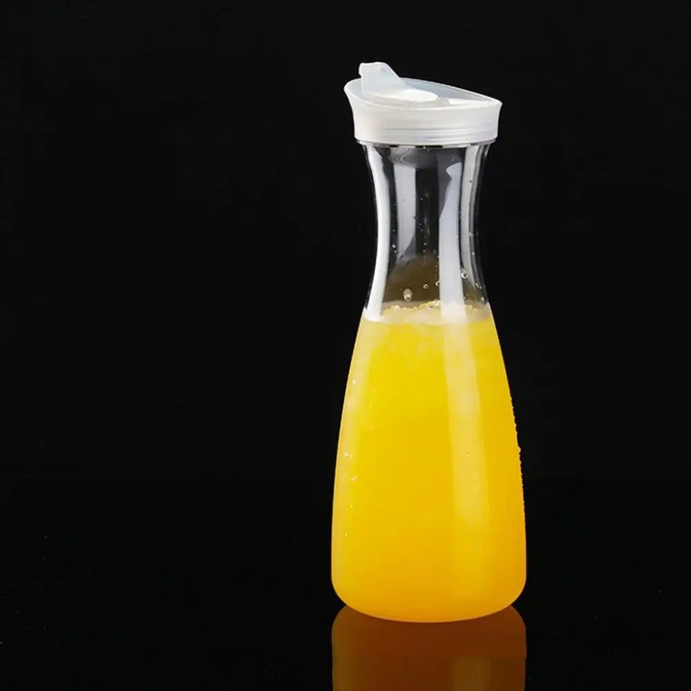 Durable Food Grade Plastic Bar Supplies Transparent Drinkware Tea Jug Juice Pitcher Water Bottle Water  Carafe Lemonade Jar