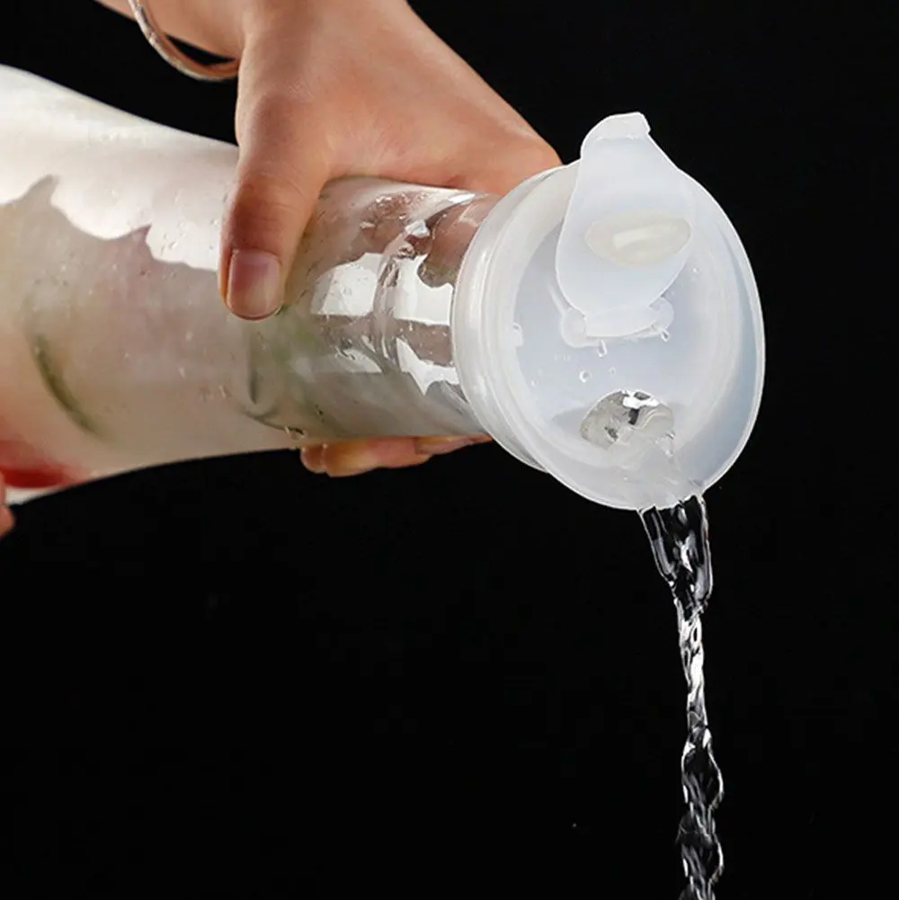 Durable Food Grade Plastic Bar Supplies Transparent Drinkware Tea Jug Juice Pitcher Water Bottle Water  Carafe Lemonade Jar