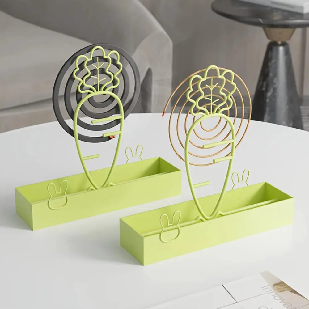 Thickened Carrot Incense Burner Stand Anti-Scald Decorative Outdoor Incense Coil Holder Luxurious Flame Retardant