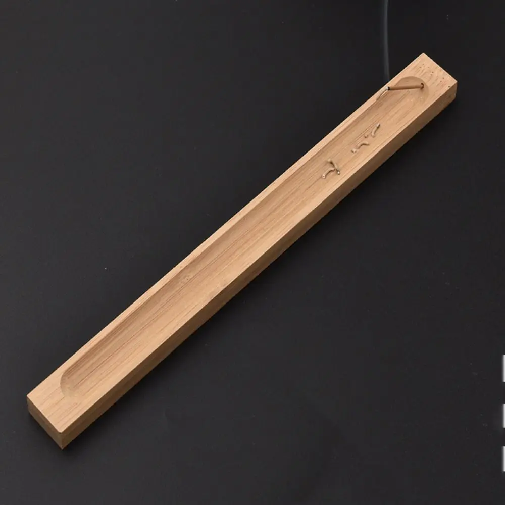 Bamboo Bamboo Board Incense Holder Natural Anti-Ash Flying Incense Stick Holder Eco-friendly Japanese Style Incense Ash Catcher